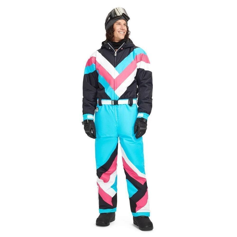 Tipsy Elves Men’s Pastel Pro Ski Suit NEW NWT
